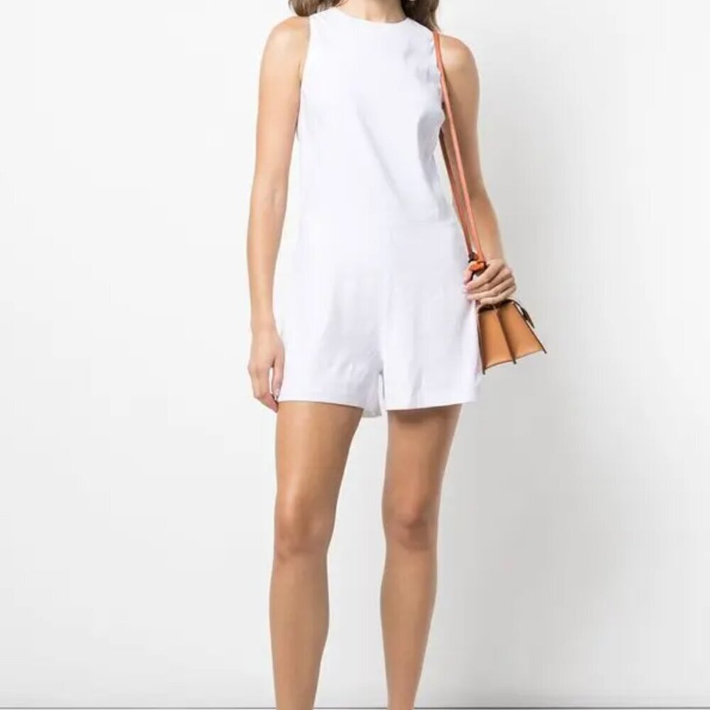Vince White Linen Romper